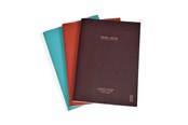 Blöcke, Formulare und Notizbücher - KOZO Memo Book A5 3 Pack Coffee Bric Steel Blue - 321701