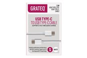 USB Kabel - Grateq - USB-C cable - 24 pin USB-C to 24 pin USB-C - 1 m - 85056QC