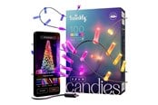 Smart-Home - Twinkly Candies - string lights - LED x 100 - 7 W - RGB light - candle - transparent - TWKC100RGB-T