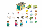 Playmobil - Playmobil Junior - Junior Bauernhof-Abenteuer mit Traktor, Anhänger und Tierfreunden - 71656