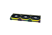 Gehäuselüfter - Lian Li UNI FAN SL Wireless Reverse 3-pack Black - Gehäuselüfter - 120mm - Schwarz mit RGB LED - 29 dBA - G99.12RSL1W3B.00