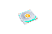 Gehäuselüfter - Lian Li UNI FAN SL Wireless LCD White - Gehäuselüfter - 120mm - Weiß mit RGB-Beleuchtung - 29 dBA - G99.12SLLCD1W1W.00