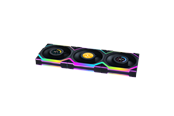 Gehäuselüfter - Lian Li UNI FAN SL Wireless LCD Reverse (3-pack) Black - Gehäuselüfter - 120mm - Schwarz mit RGB LED - 29 dBA - G99.12RSLLCD1W3B.00