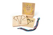 Puzzle - Bigjigs Wooden Puzzle by Numbers - Jungle 8 piece Holz - 34050