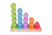 Baby Spielzeug - Bigjigs Wooden Stacking Game Flowers 16 pcs. - BB090