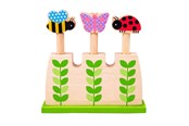 Baby Spielzeug - Bigjigs Wooden Garden Pop Up Animals - BJ057