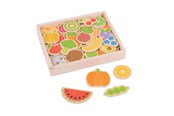 Baby Spielzeug - Bigjigs Wooden Magnets Fruit and Vegetables 35 pcs - BJ273