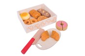 Rollenspiele - Bigjigs Wooden Box with Sliced ​​Bread 17pcs. - BJ487
