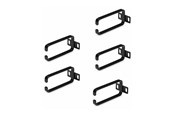 Rack-Gehäuse - StarTech.com 5-Pack 1U Vertical Cable Management D-Ring Hooks Cable Manager For 19" Server Racks/Cabinets Network Rack Wire Organizers Cable Guide Rings - cable management ring (vertical) - 1U - CMHOOK1UN5PK