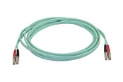 Netzwerk - Kabel - StarTech.com Aqua OM4 Duplex Multimode Fiber - 3m/ 9 ft - 100 Gb - 50/125 - OM4 Fiber - LC to LC Fiber Patch Cable (450FBLCLC3) - network cable - 3 m - aqua - Blau - 3m - 450FBLCLC3