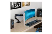 Wandhalterungen, AV-Halterungen & AV-Möbel - Ergotron HX mounting kit - Patented Constant Force Technology - for curved LCD display - for extreme-depth curved screens - matte black - Max 17 kg - recommended for 57" - 45-693-224
