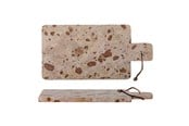 Küchenzubehör - Bloomingville - Nukaka Cutting Board - Brown - Marble H 1.5cm B 20 cm - 82059541