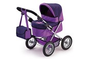 Puppen & Zubehör - Bayer Design Doll's Pram Trendy - Purple - 13012AA