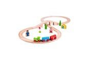 Holzspielzeug - Bigjigs Wooden Train Set 26 pieces. - BJT012