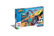 Puzzle - Clementoni Jigsaw Puzzle Super Color Hot Wheels 104pcs. - 25760
