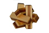 Puzzle - Eureka 3D Bamboo Brain Puzzle Firewood 3D Puzzle - 52473130