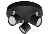 Lampen - Philips STAR plate/spiral black 3x4.5W SELV Dim - 929003205301