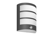 Lampen - Philips Python outdoor wall lamp with sensor 6W 2700K anthracite - 929003188001