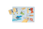 Puzzle - Goki Wooden Shape Puzzle Tools with Sound 6 pcs. Holz - 57368