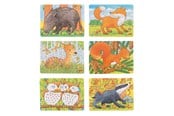 Puzzle - Goki Wooden Mini Puzzle Forest Animal 24 pcs. Holz - 57709