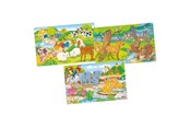 Puzzle - Goki Wooden Jigsaw Puzzle Animals Set of 3 Holz - 57377