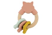 Baby Spielzeug - Trixie Baby Wooden Silicone Activity Ring - Mrs. Cat - 36-252