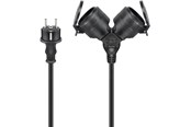 Stromkabel (Extern) - Pro Outdoor Double Extension Cable - Power (CEE 7/7) - Type E/F Plug - 10m - Schwarz - 4040849654350