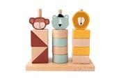 Baby Spielzeug - Trixie Baby Wooden Animals Stacking Blocks 15 pcs. - 36-175