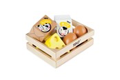 Holzspielzeug - Tidlo Wooden Eggs and Milk in a crate - T0103