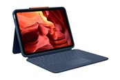 Tastaturen - Logitech Rugged Combo 4 Touch - keyboard and folio case - with trackpad - classic blue Input Device - Tastatur & Folio-Set - Nordisch - Blau - 920-011187