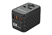 Handys - Adapter und Ladegeräte - Verbatim UTA-05 Gan III Universal Travel Adapter 65W – 2x USB-C 2x USB-A - 32120