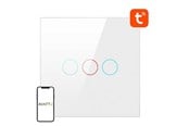 Smart-Home - Avatto Smart Light Switch ZigBee LZTS02-EU-W3 3 Way No Neutral TUYA (white) - LZTS02-EU-W3