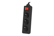 Stromkabel (Extern) - Lanberg - power strip - PS1-03E-0150-BK