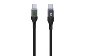 USB Kabel - FIXED LED Display - 100W - USB-C <-> USB-C - 1.2m - Schwarz - FIXDD-CC12-BK