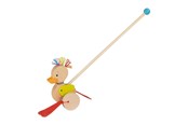 Baby Spielzeug - Goki Wooden Push Figure Duck - 54882