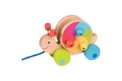 Baby Spielzeug - Goki Wooden Pull Animal Snail - 54900