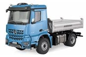 Ferngesteuert - Amewi Mercedes-Benz Arocs Hydraulic Dumper Lorry Basic 4x2 1:14 RTR Blue - 22616