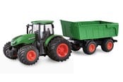 Ferngesteuert - Amewi RC Tractor with Tipping Trailer 1:24 RTR Green - 22635