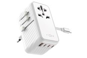 Handys - Adapter und Ladegeräte - FIXED Travel Charger USB-C/-A 85W EU/UK/USA/AUS - White - FIXCT85-4C1A