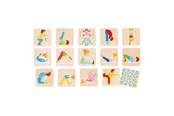 Brettspiele - Goki Wooden Memo Game Gymnastics 32 pcs. - 56647