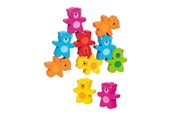 Baby Spielzeug - Goki Wooden Colors Bears Stacking Game 9 pcs. - 58384