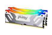 RAM - Kingston FURY Renegade RGB DDR5-8400 - 48GB - CUDIMM für Intel - CL40 - Dual Channel (2 pcs) - Intel XMP - Weiß mit RGB - KF584CU40RWAK2-48
