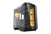 Gehäuse - Darkflash Computer Case DY470 4 fans (black) - Gehäuse - Miditower - Schwarz - DY470 Black