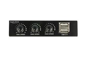 Systemzubehör - DeLOCK 3.5" Front Panel > 2 x USB 2.0 and Fan Control - 62714
