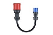 Aufladen von Elektroautos - go-e Adapter Gemini flex 22 kW auf CEE blau 16 A - CH-04-01