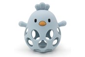 Baby Spielzeug - Magni Teether ball with duckling in LFGB silicone - Blue - 5632