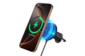 Handys - Adapter und Ladegeräte - Spigen OneTap Pro 4 MagSafe Car Mount Charger - black - Wireless / AirVent Hook - ACP08543