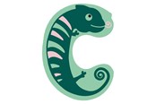Kreativ-Spiele - Small Foot - Wooden Animal Children's Letter - C - 12510