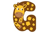 Kreativ-Spiele - Small Foot - Wooden Animal Children's Letter - G - 12514