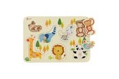 Baby Spielzeug - Classic World Wooden Knob Puzzle Wild Animals 7 pcs. - 3617